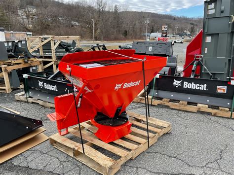 skid steer mounted salt spreader|Material Spreaders .